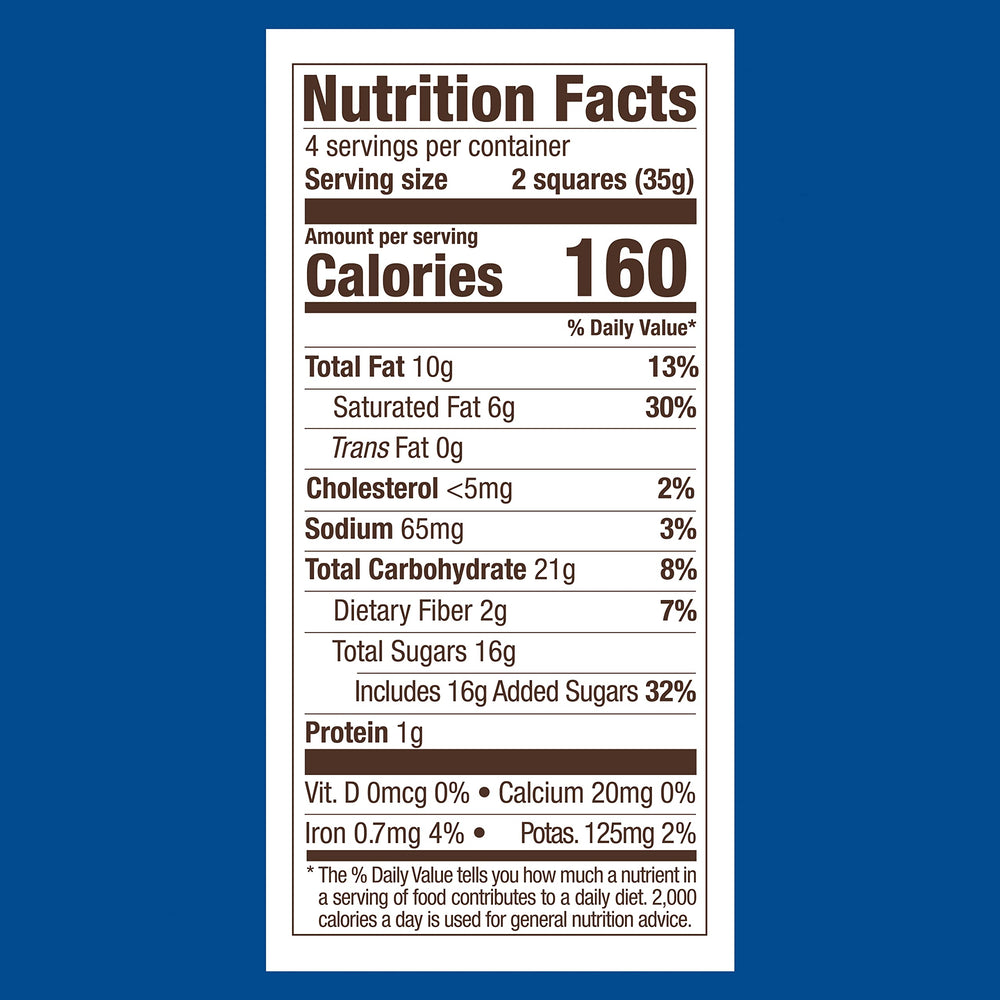 GHIRARDELLI dark chocolate square break shows easy sharing portions