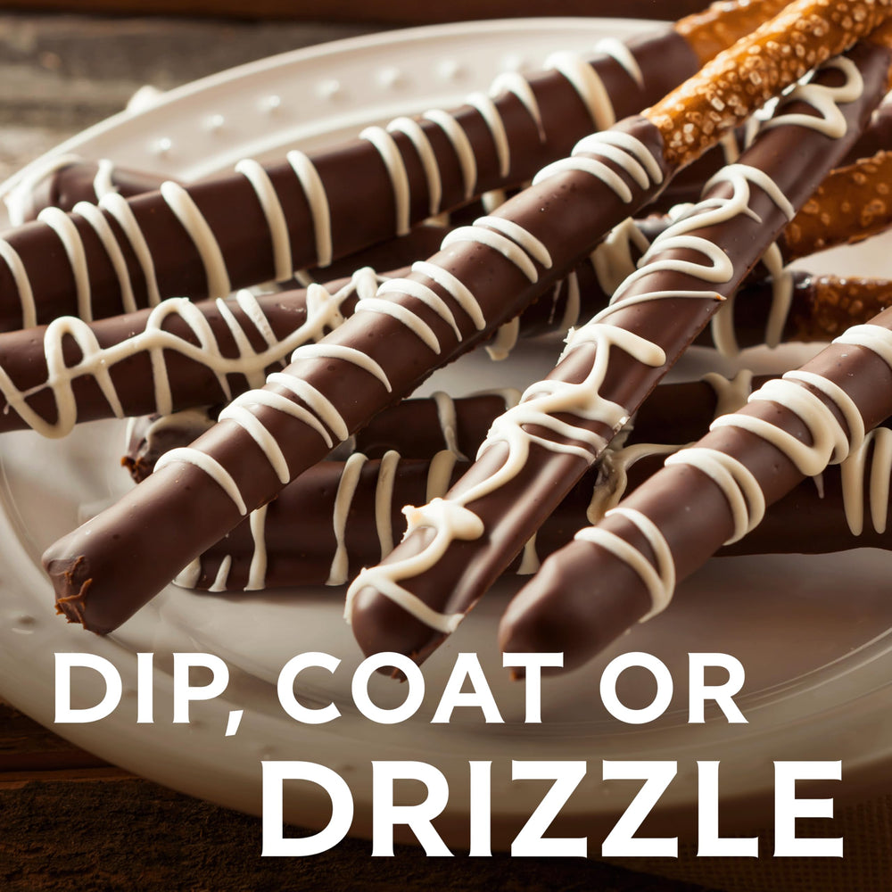 Coated treats with a premium, glossy finish from high-quality cocoa powder.