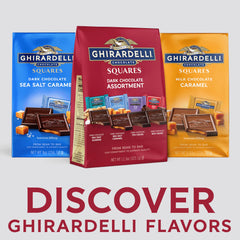 Ghirardelli individually wrapped squares keep freshness for sharing with friends.
