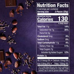 Closeup of Ghirardelli Intense Dark 72% bar showing rich texture