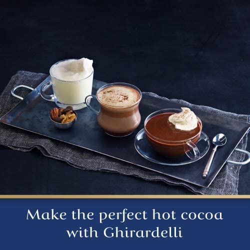 Ghirardelli Kosher certification badge on cocoa packaging.