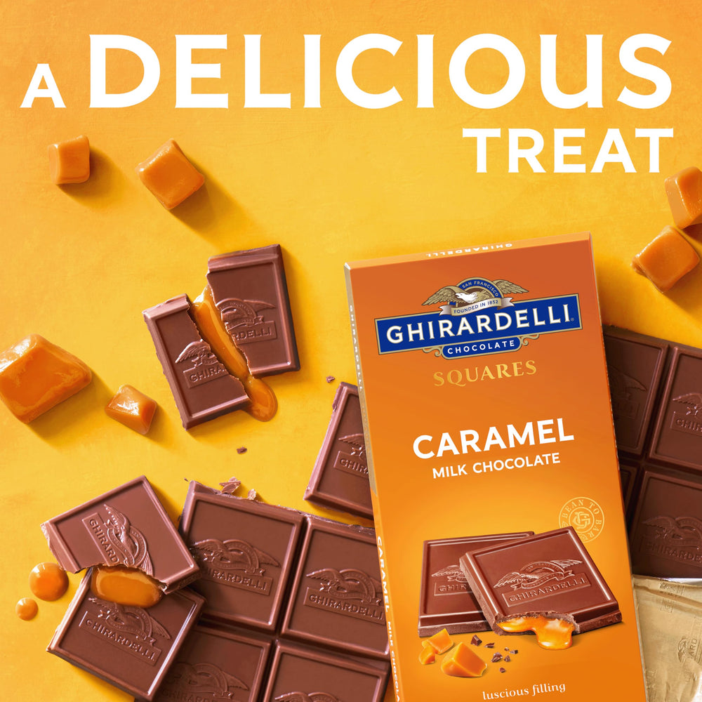 Ghirardelli kosher-certified chocolate close-up signals quality and trust.