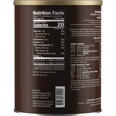 Ghirardelli Majestic Dutch Cocoa Powder smooth pour for velvety beverages.