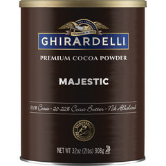 Ghirardelli Majestic Dutch-Processed Cocoa Powder 2lb pack for baking rich flavor.