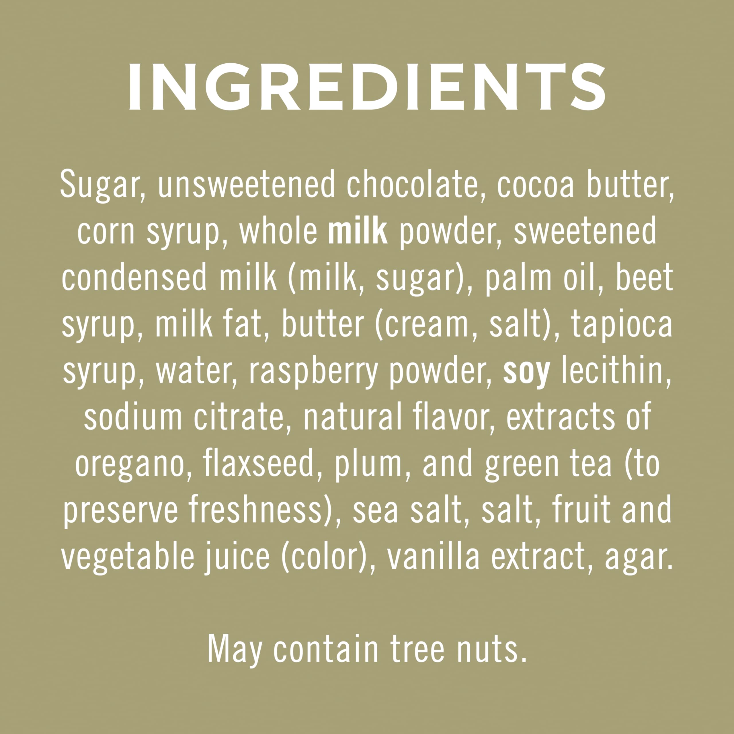Milk chocolate caramel square close-up showcasing creamy center and smooth texture.