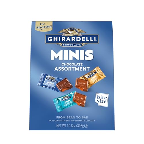 GHIRARDELLI Minis individually wrapped squares, freshness on the go.