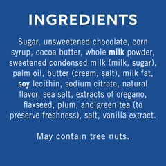 GHIRARDELLI Minis milk chocolate sea salt caramel, balanced sweetness with salt.