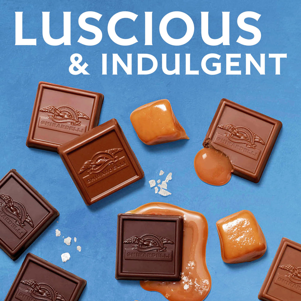 GHIRARDELLI Minis on-the-go snack, pocket-friendly indulgence.