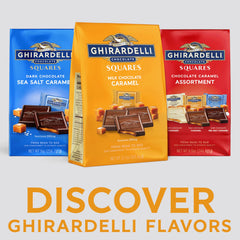 Gift ready packaging of Ghirardelli Squares for celebrations