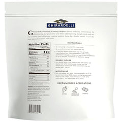 Ghirardelli wafers melting smoothly in a bowl for easy dipping and enrobing.