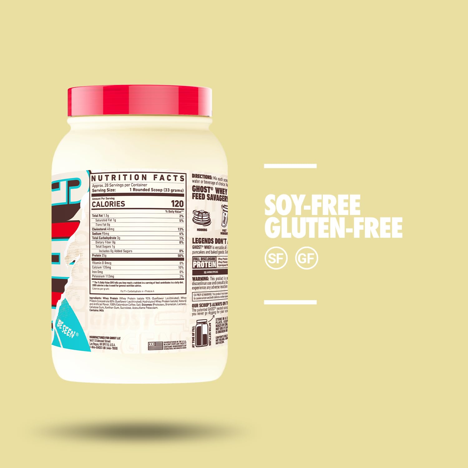 Ingredients graphic highlights fully disclosed blend and enzymes.