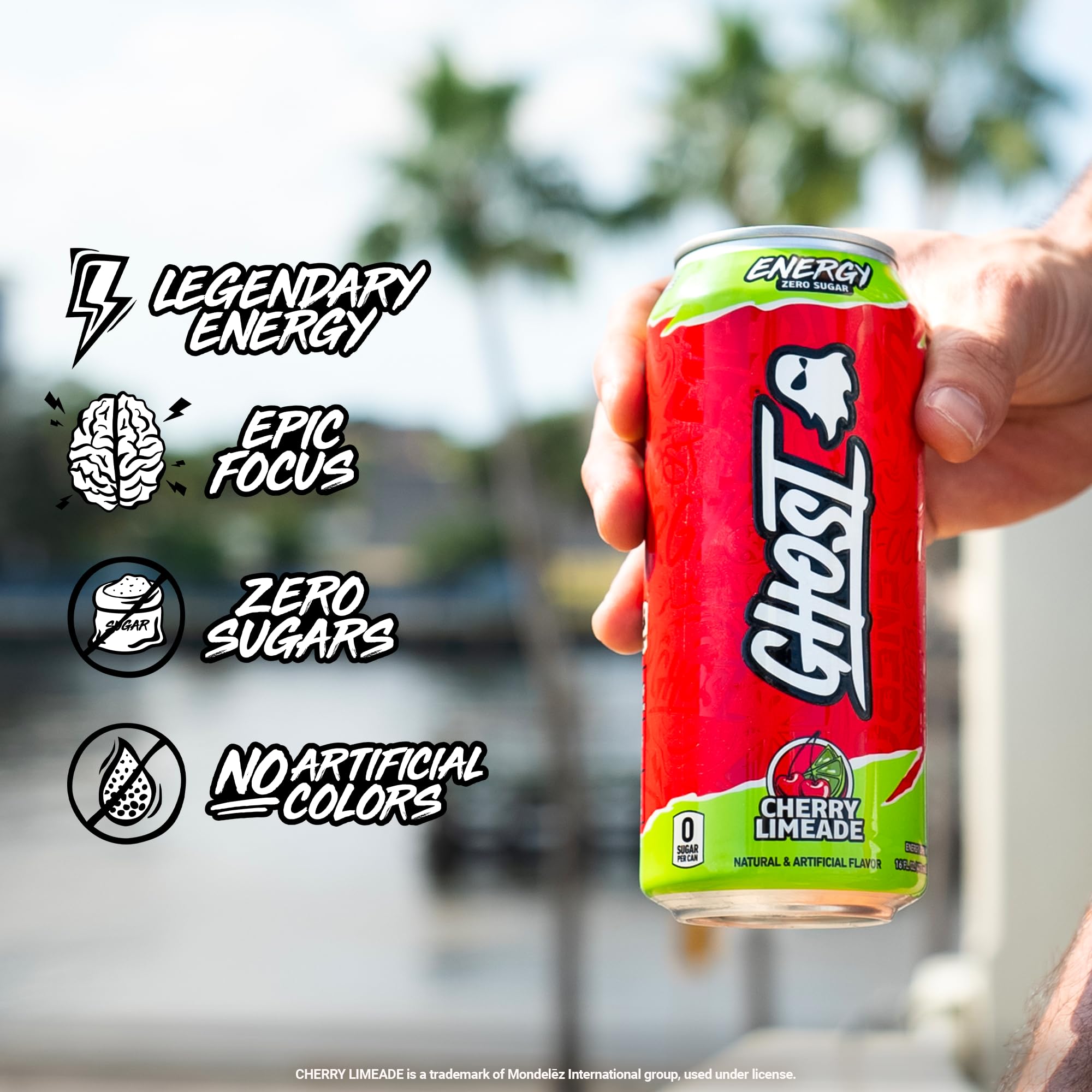 GHOST Energy Cherry Limeade 12-pack image for convenient bulk energy