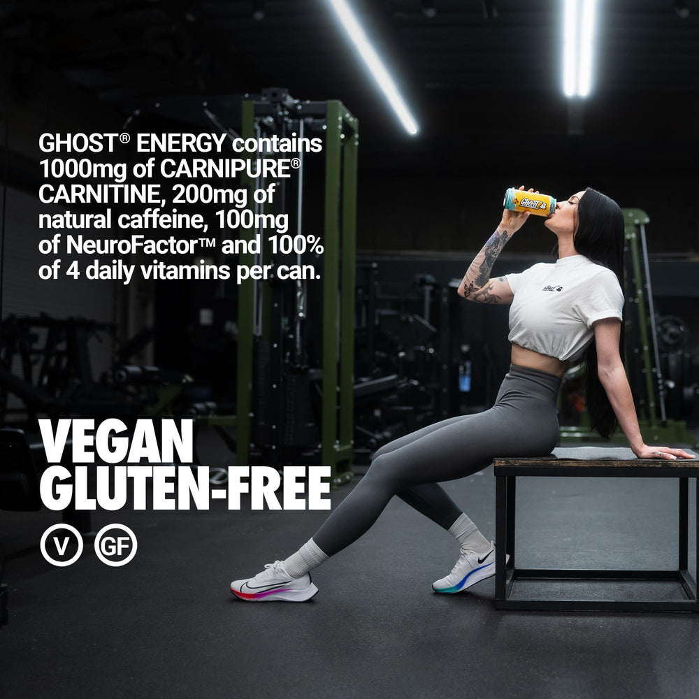 GHOST Energy label close-up shows transparent ingredient disclosure