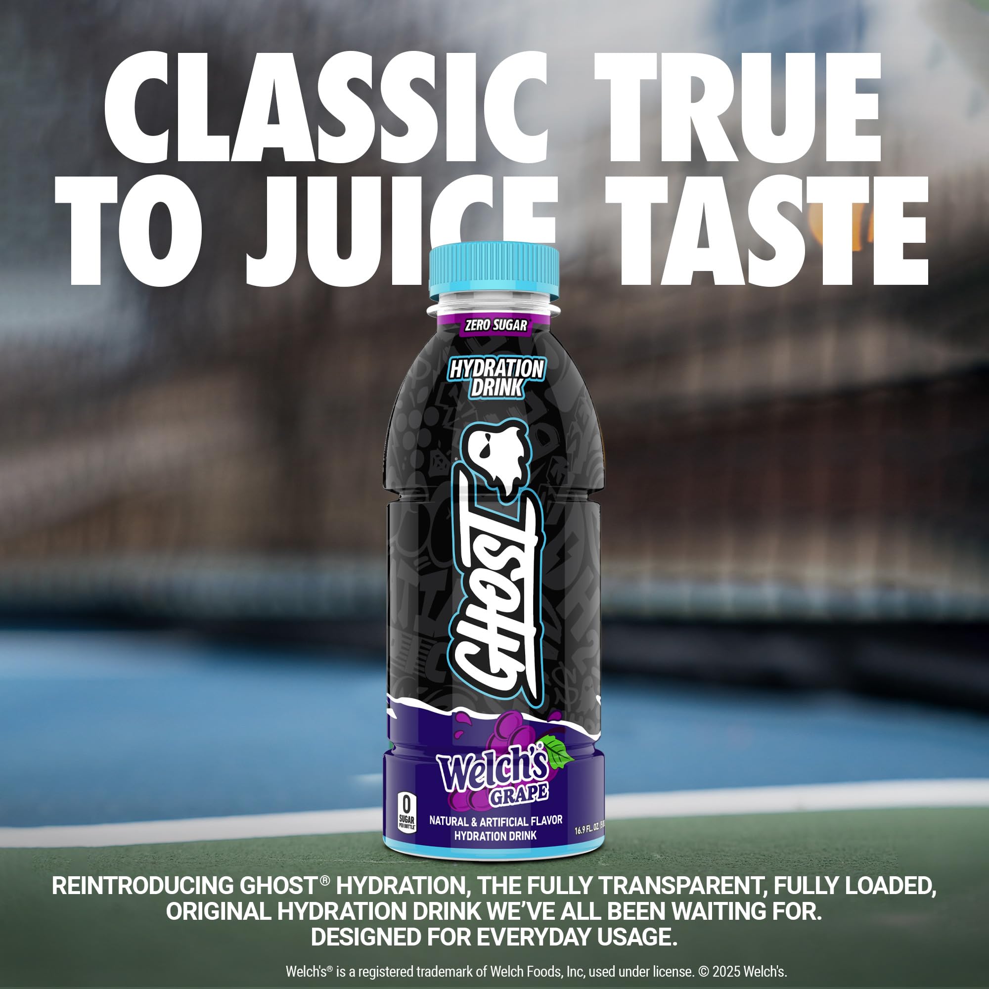 GHOST Hydration 12-pack display for convenient on-the-go hydration.