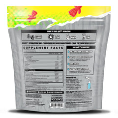 GHOST Hydration Sour Patch Kids Redberry packaging highlights vegan, sugar-free electrolyte support on the go.
