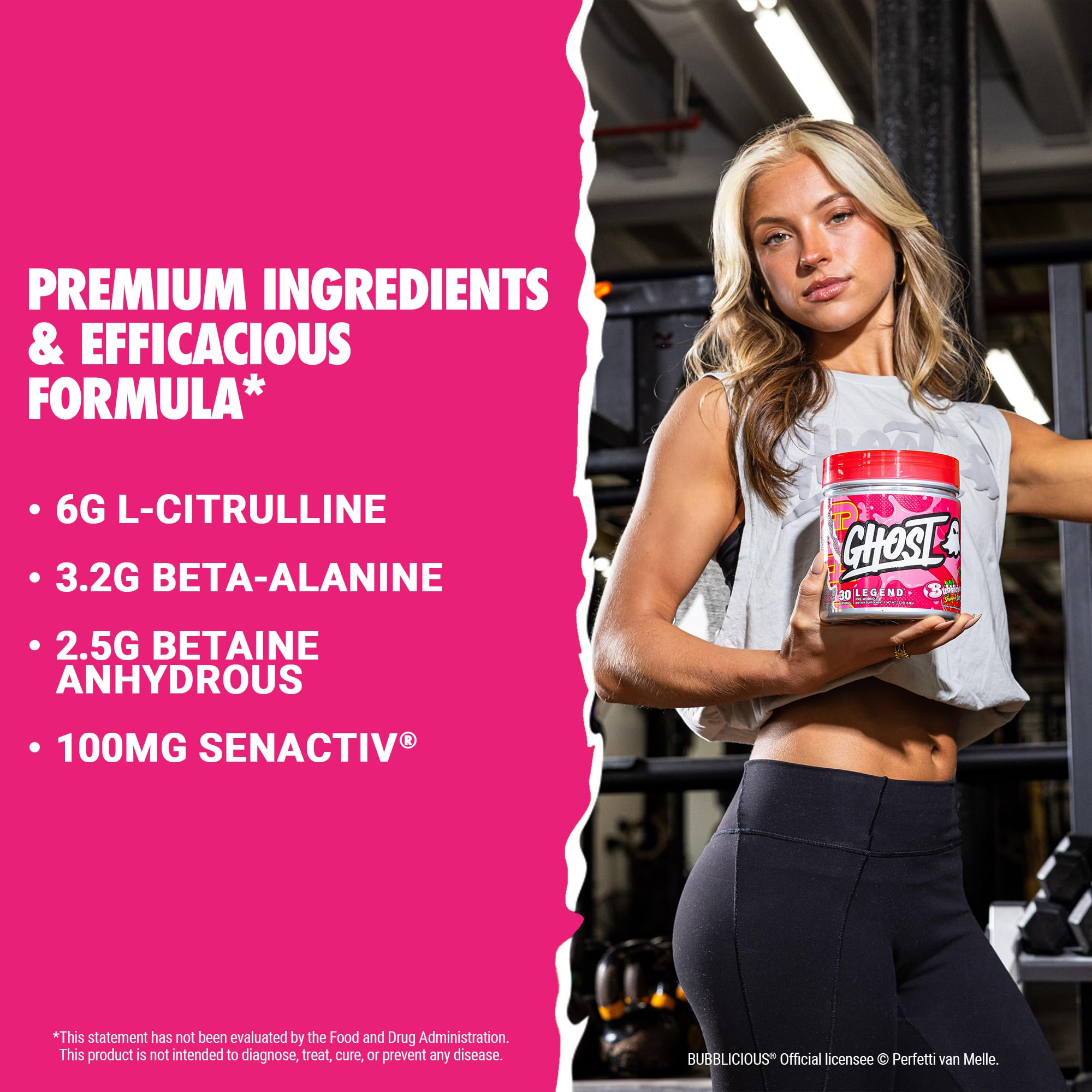 Dissolving Ghost Legend Bubblicious Strawberry Splash powder in water for a smooth pre-workout mix.
