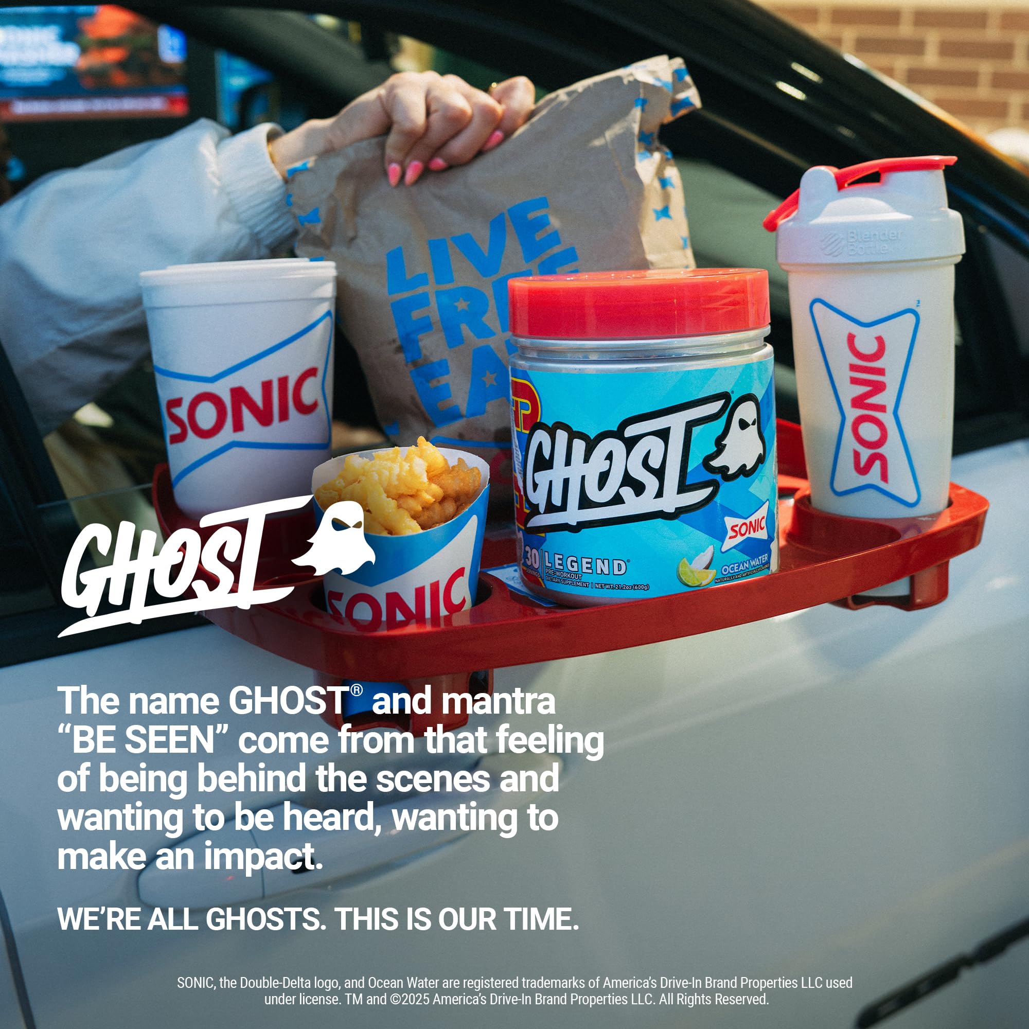 GHOST Legend front packaging highlights Be Seen messaging.