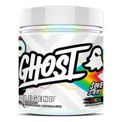 GHOST Legend Pre-Workout tub front view for energizing workouts