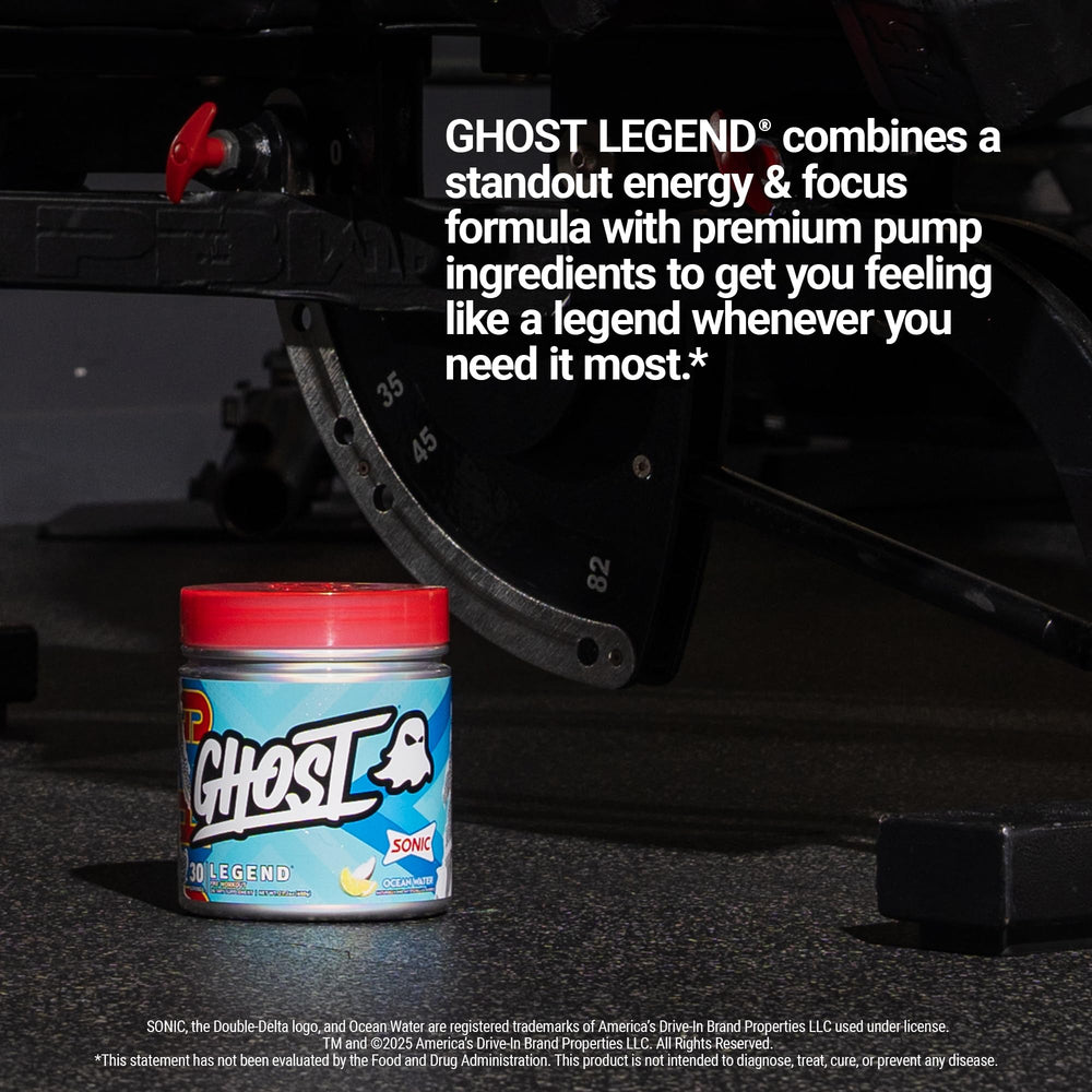 GHOST Legend vegan-friendly ingredients support clean energy.
