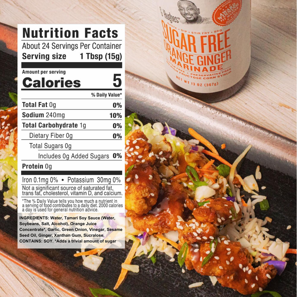 G Hughes Orange Ginger bottle delivers zingy glaze for pork and stir-fries