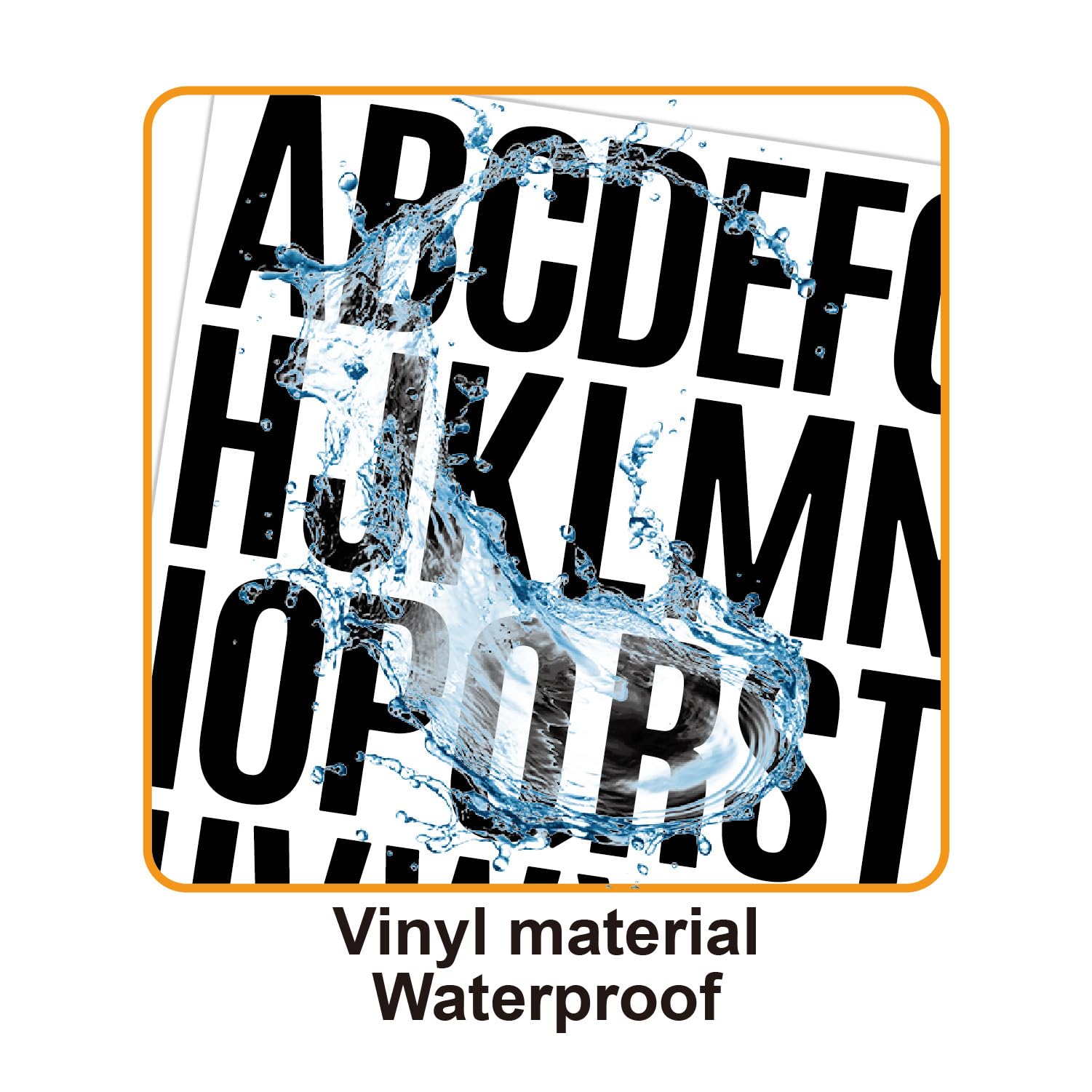 GHYPL Waterproof vinyl letters withstand outdoor use on mailboxes