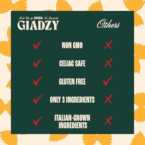Giadzy mezzi rigatoni gluten-free pasta holding sauce well