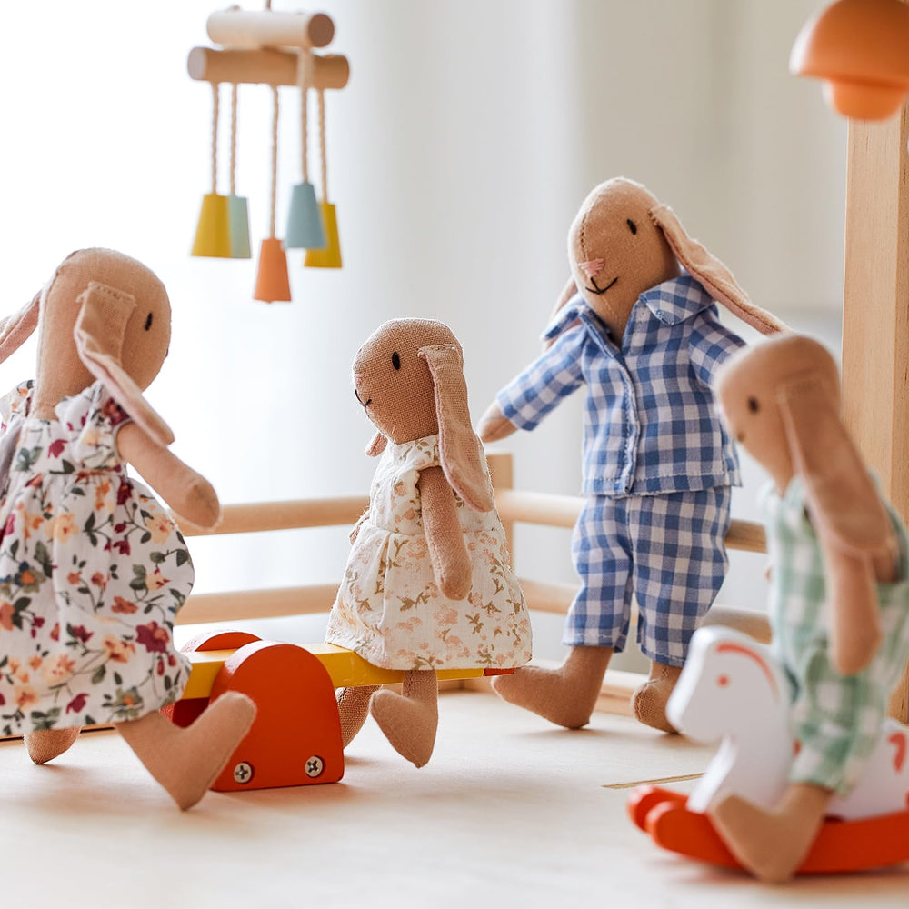 Giant Bean Bunny playroom decor inspiring cozy pretend adventures.