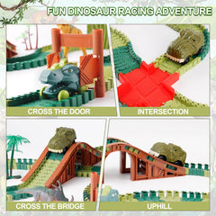 GIAT dinosaur cars with lights and roaring sounds for immersive play.