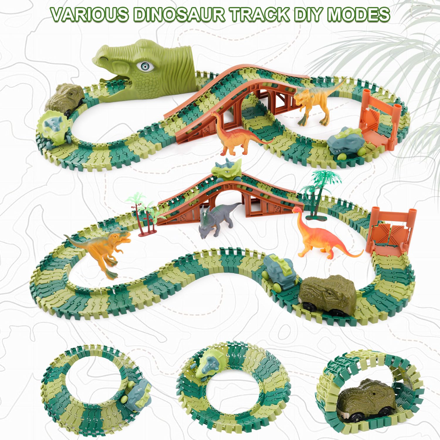 GIAT flexible tracks allow custom layouts and twists for creativity.