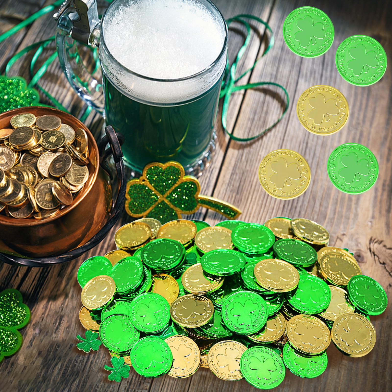 Giaueoa lightweight 1.4 inch coins for table decor on surfaces