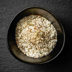Gibsons Seasoning Salt on steak enhances savory crust.