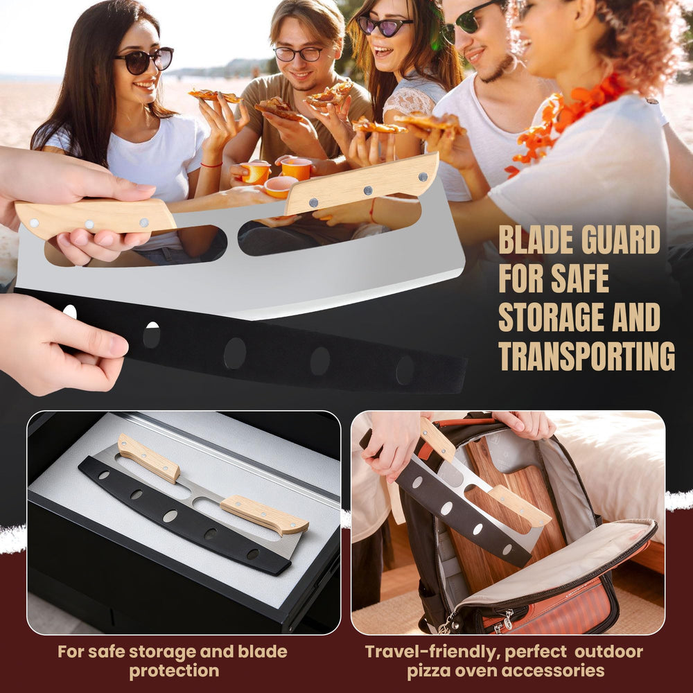 Gicyiit versatile rocker can slice pizza, bread, and more.