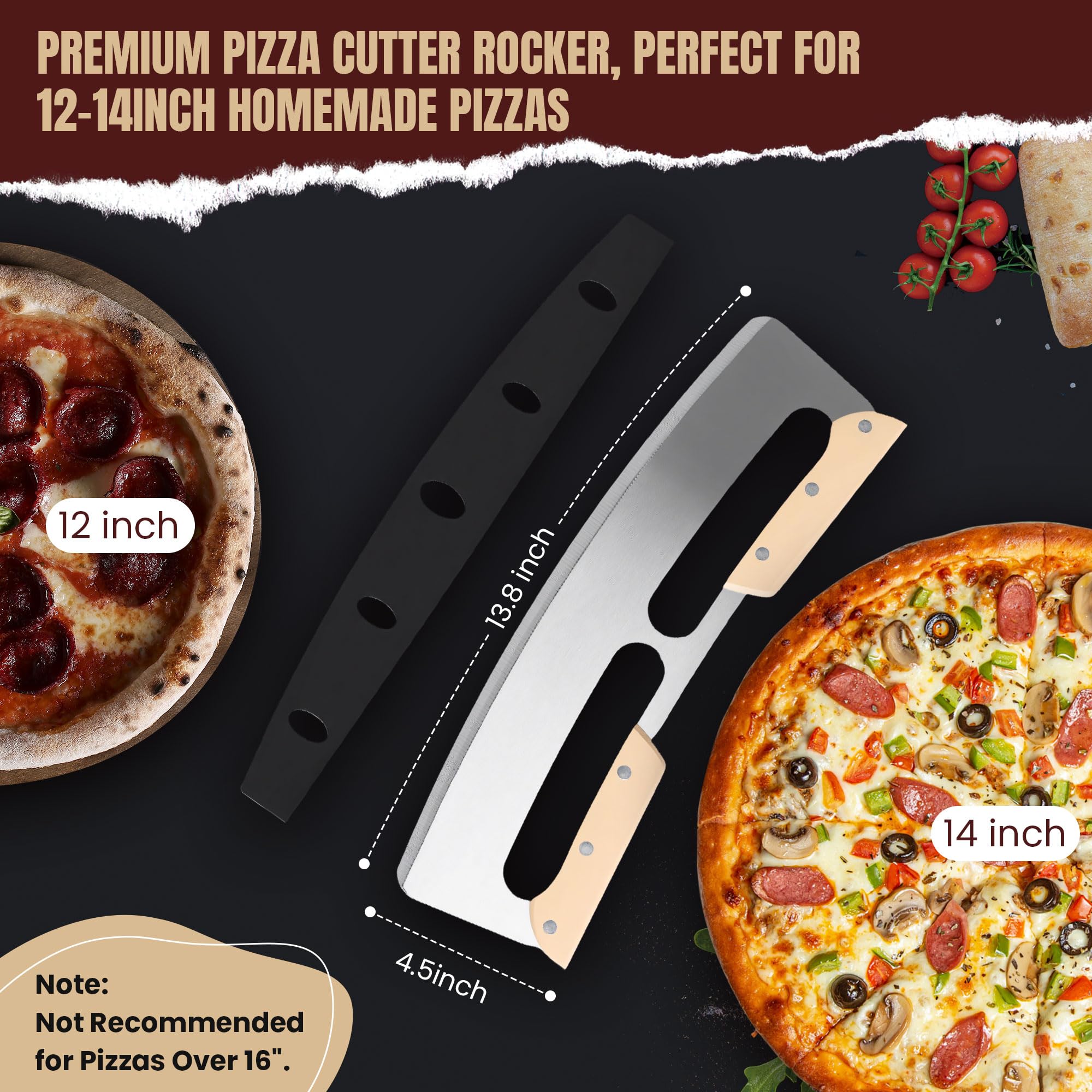 Gicyiit stainless steel blade rocker stays sharp and rust resistant for reliable performance.