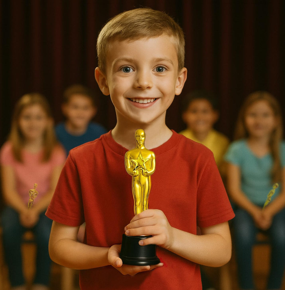 GiftExpress 24-pack gold trophies set for school awards and prizes.