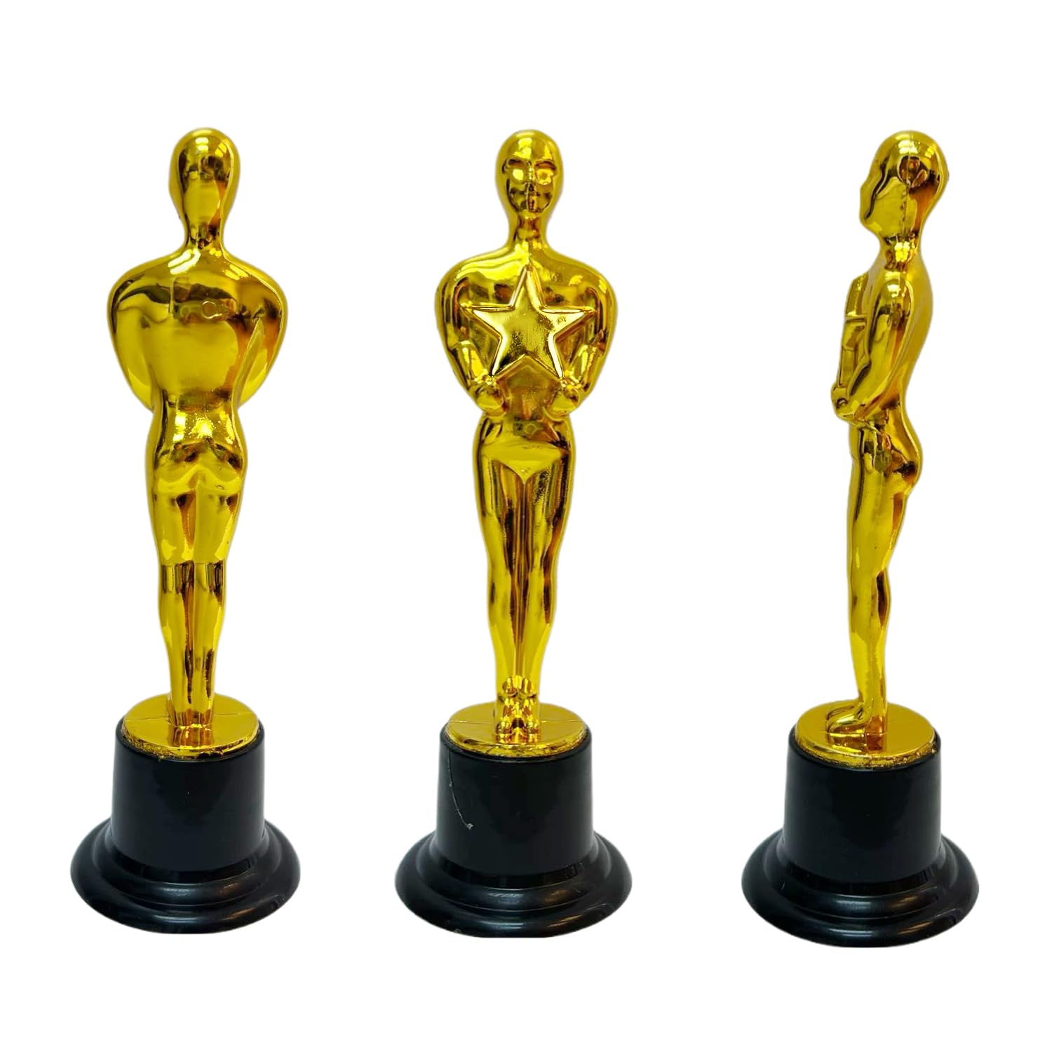 GiftExpress 6-inch gold award trophy set for classrooms and offices.