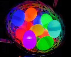 GiftExpress colorful eggs in basket for festive decor