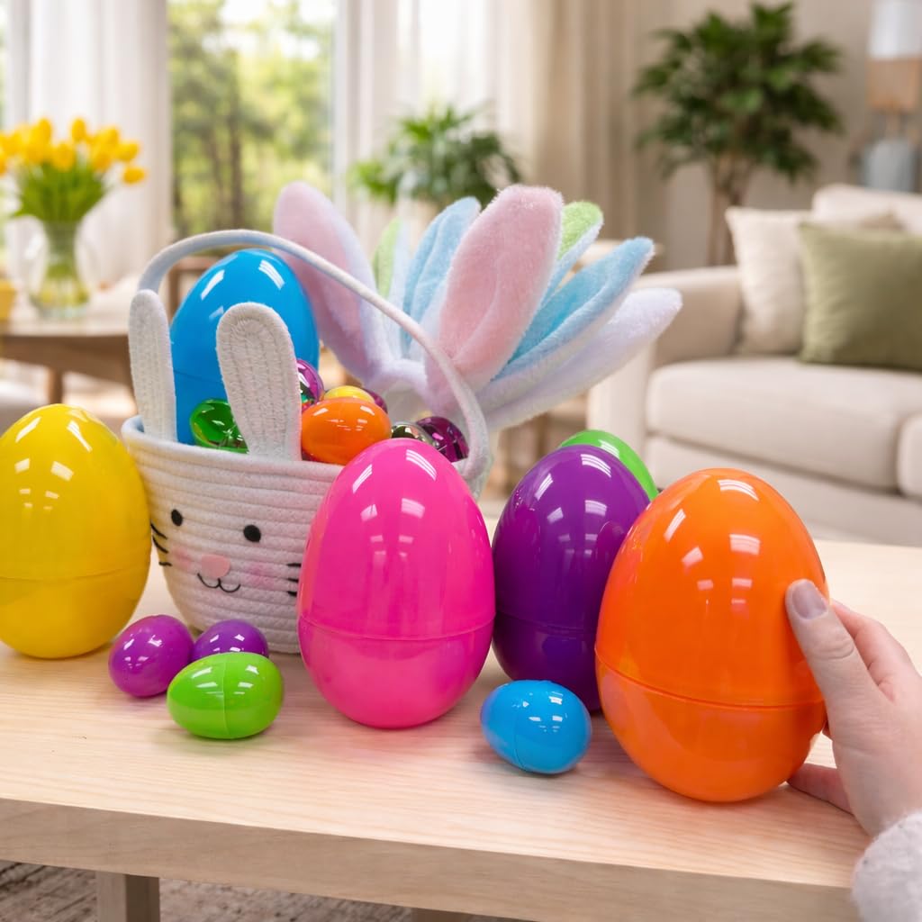 GiftExpress versatile 6-inch eggs for gift baskets and classroom prizes.