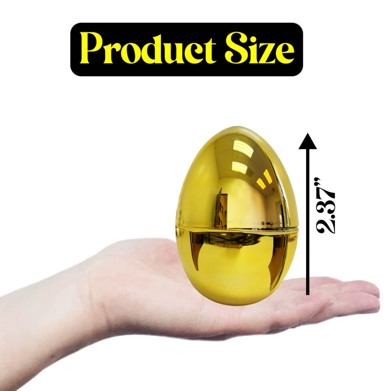 GiftExpress golden eggs for filling with candies and surprises.