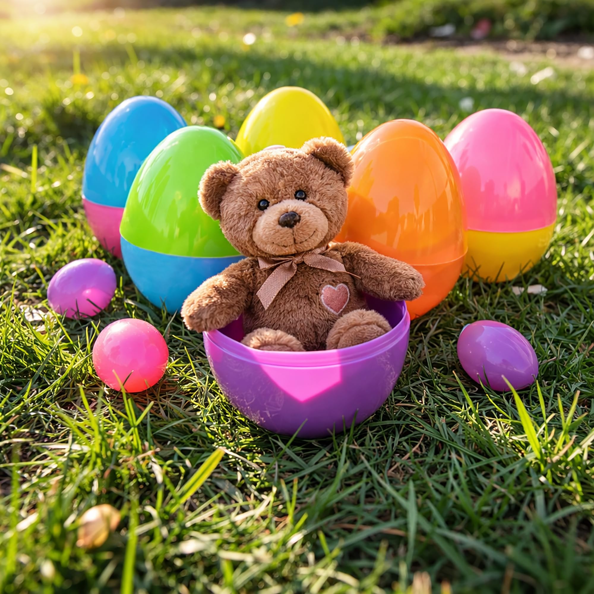 GiftExpress 6-inch Easter eggs perfect for scavenger hunts and holiday games.