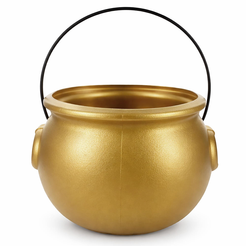 GiftExpress gold cauldron decor ideal for coins and drinks at parties