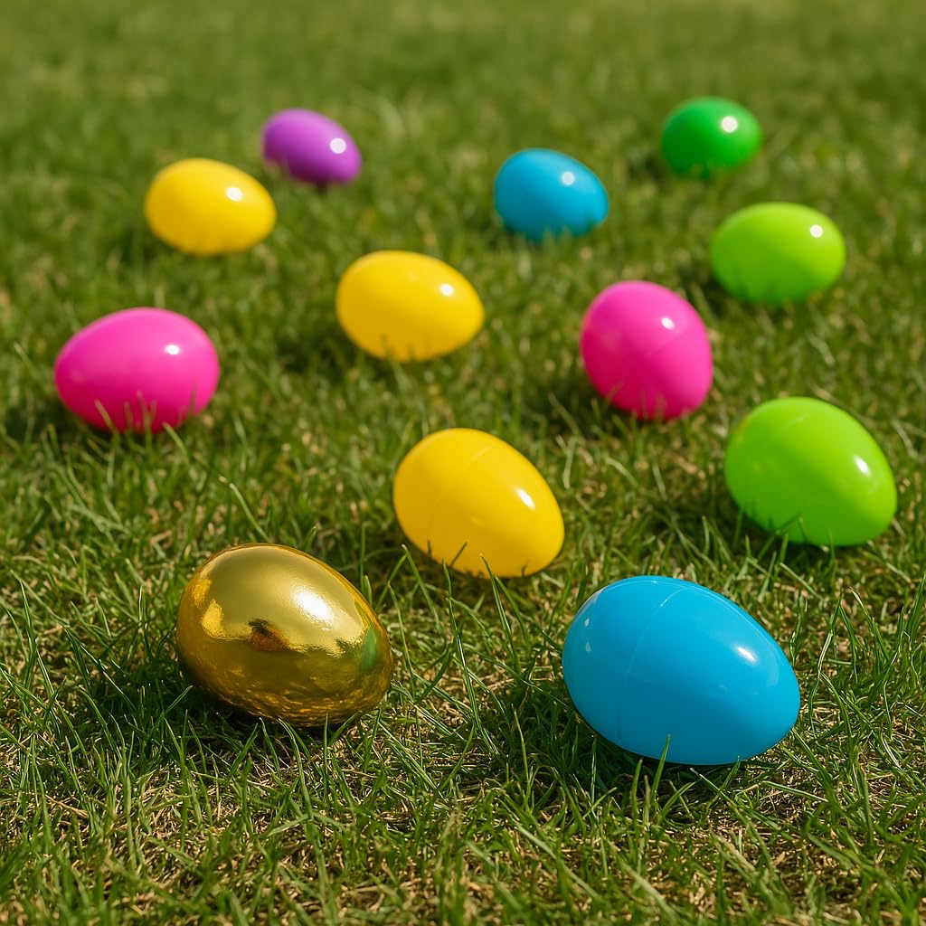 GiftExpress metallic eggs spark visual drama in Easter displays and hunts.