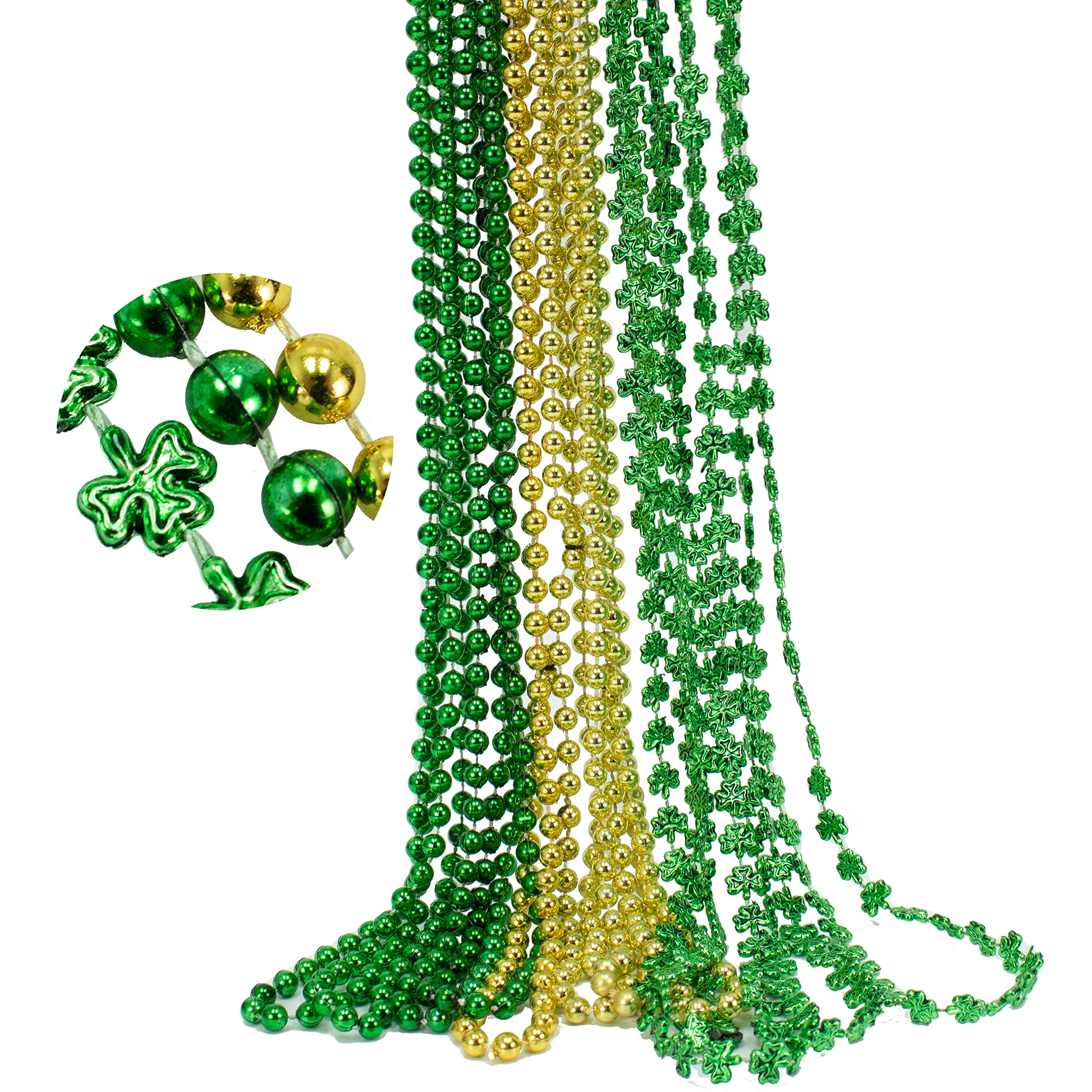 GiftExpress lightweight beads shown as parade-ready neckwear.