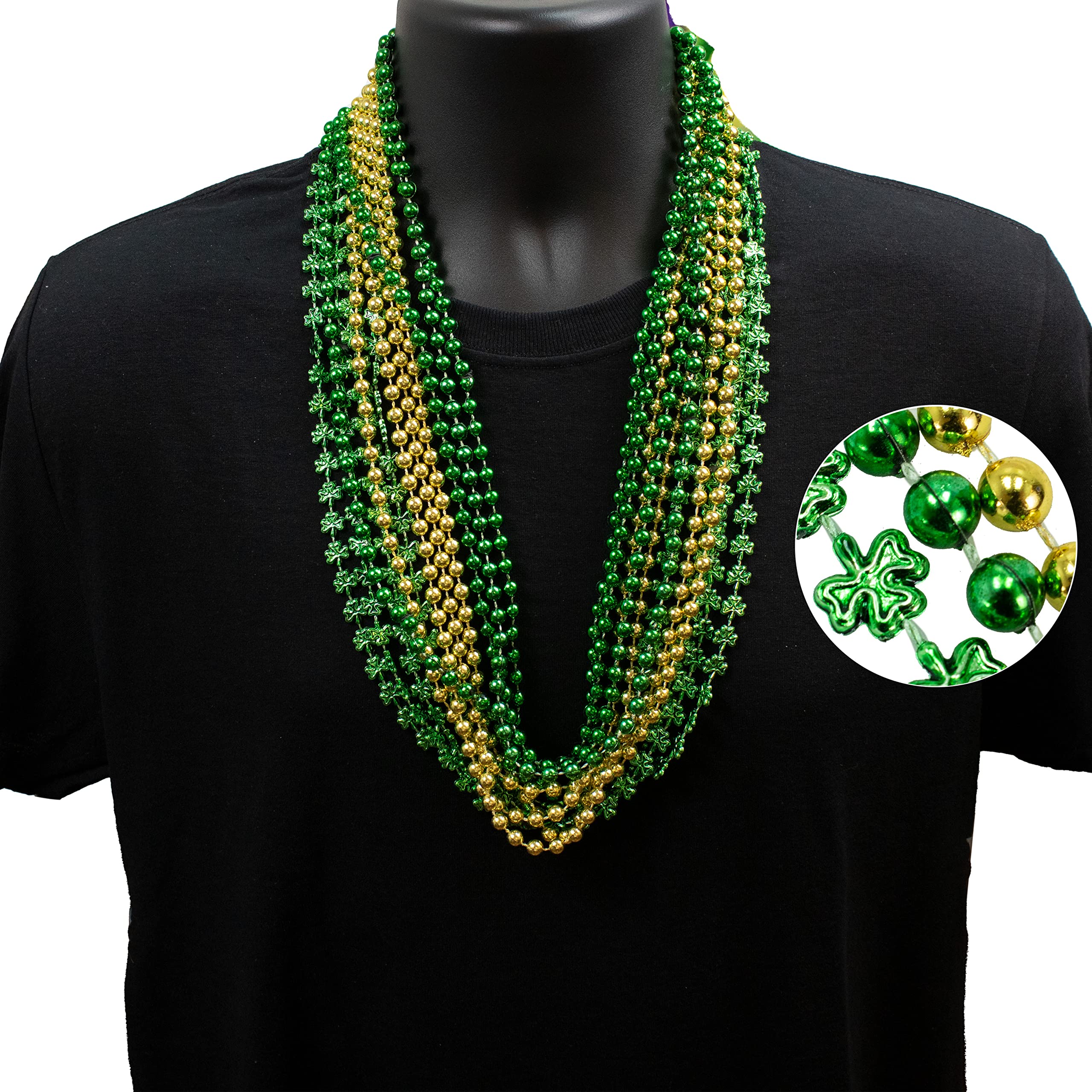 GiftExpress Mardi Gras beads in three colors for bold party looks.