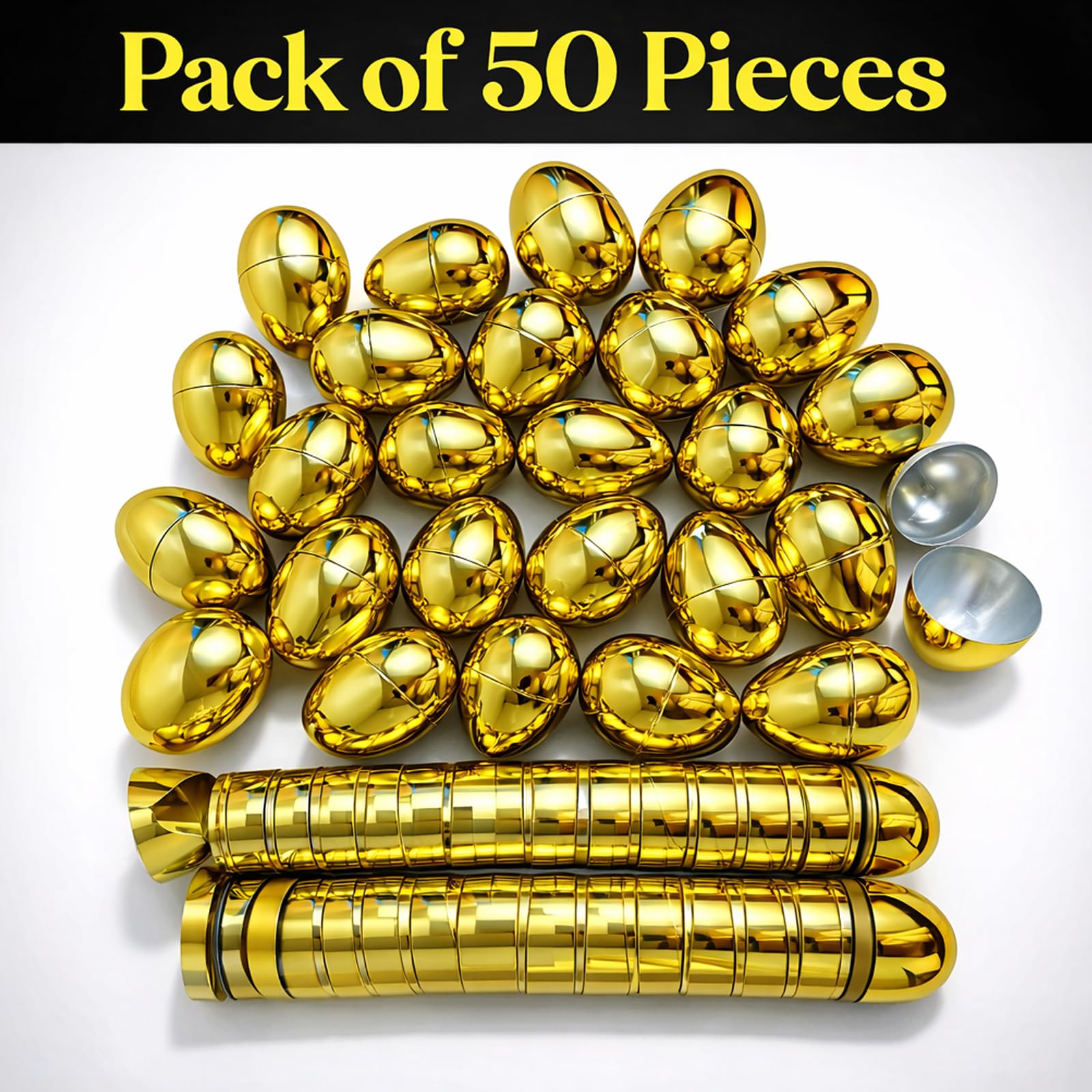 GiftExpress gold egg hinge for gift baskets and party decor.