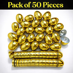 GiftExpress gold egg hinge for gift baskets and party decor.