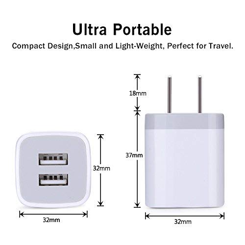 GiGreen USB plug 3-pack side view, portable office charger.