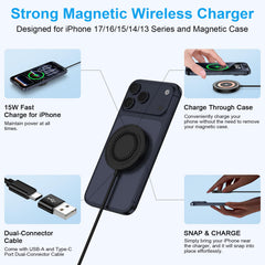 Includes a 4ft USB-C cable for flexible charging setups.