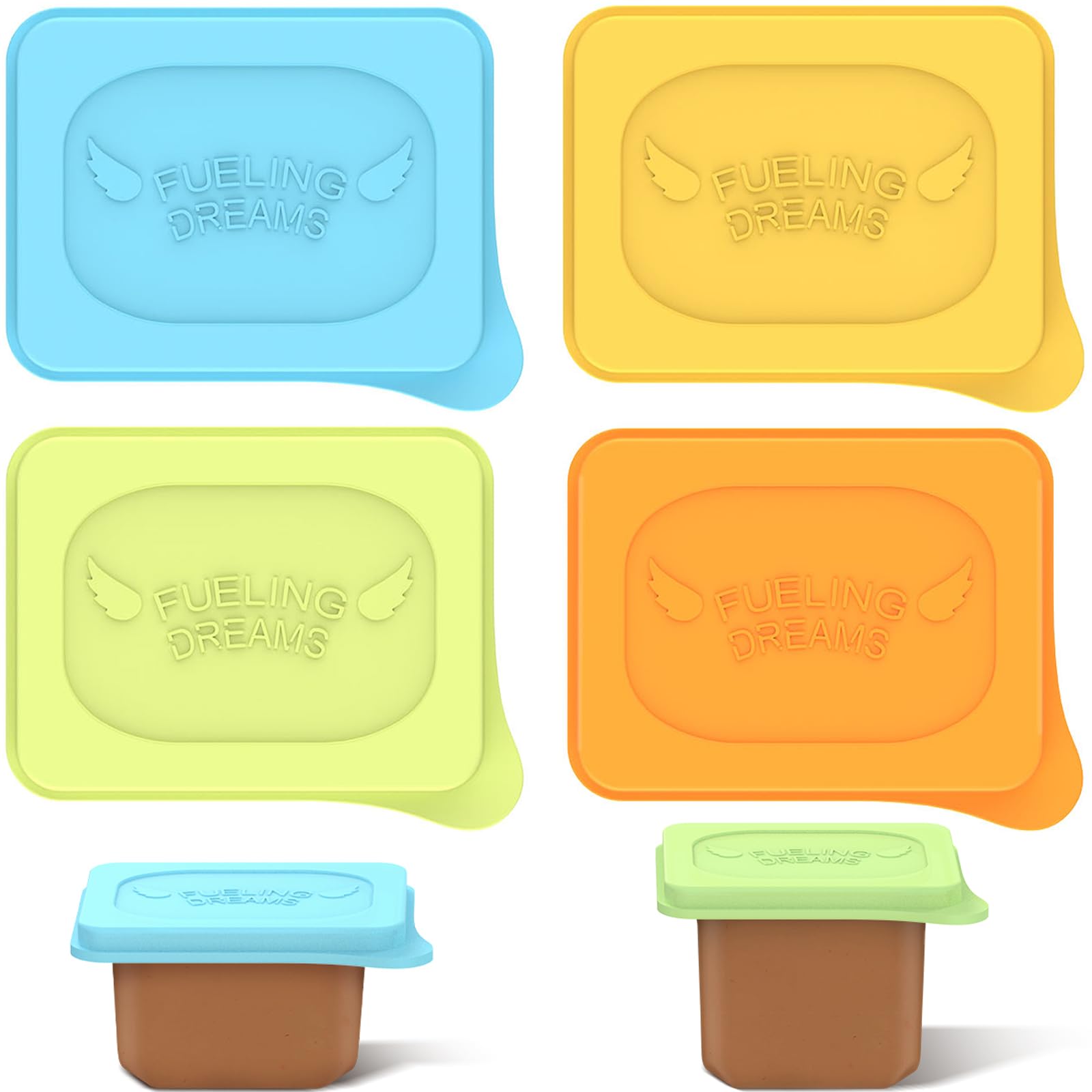 Giichen baby food lids for Gerber containers with a secure fit that preserves leftovers.