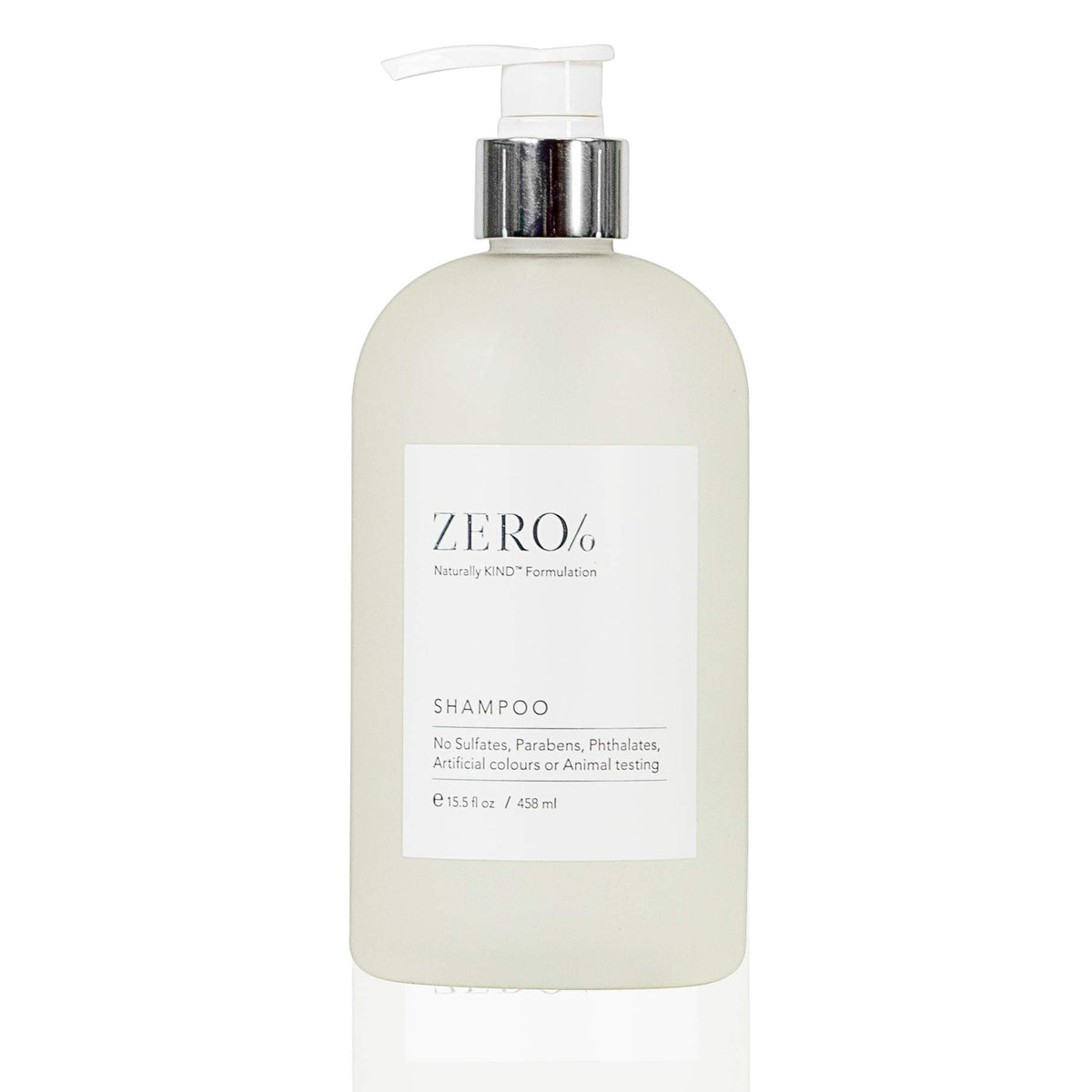 Gilchrist & Soames Zero% Collection Shampoo bottle front for daily cleansing