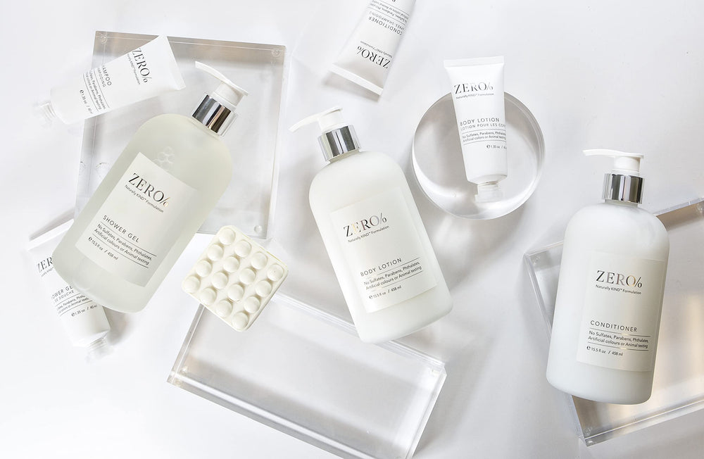 Gilchrist & Soames Zero% Shampoo packaging side panel details